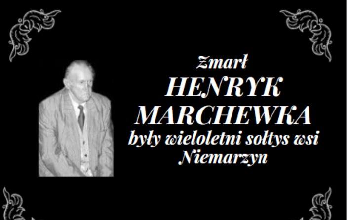 Zmarł były wieloletni sołtys Niemarzyna - zdjęcie