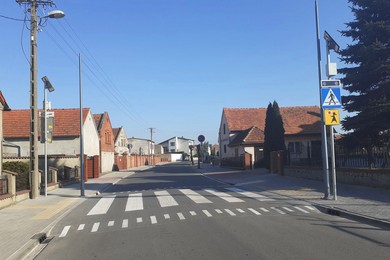 Wyniesione przejście dla pieszych w Sobiałkowie