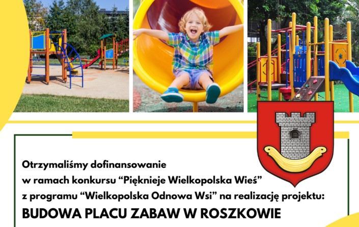 Gmina Miejska Górka z dofinansowaniem na budowę placu zabaw w Roszkowie - zdjęcie