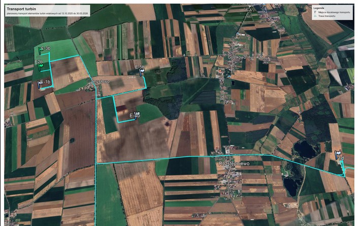Komunikat dotyczący transportu turbin - zdjęcie