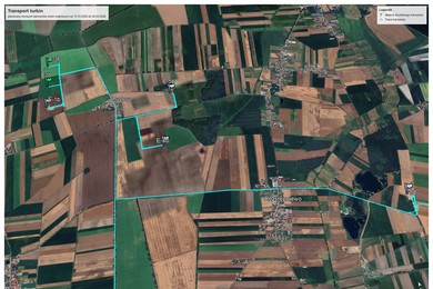 Komunikat dotyczący transportu turbin