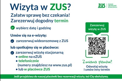 Zarezerwuj wizytę w ZUS 